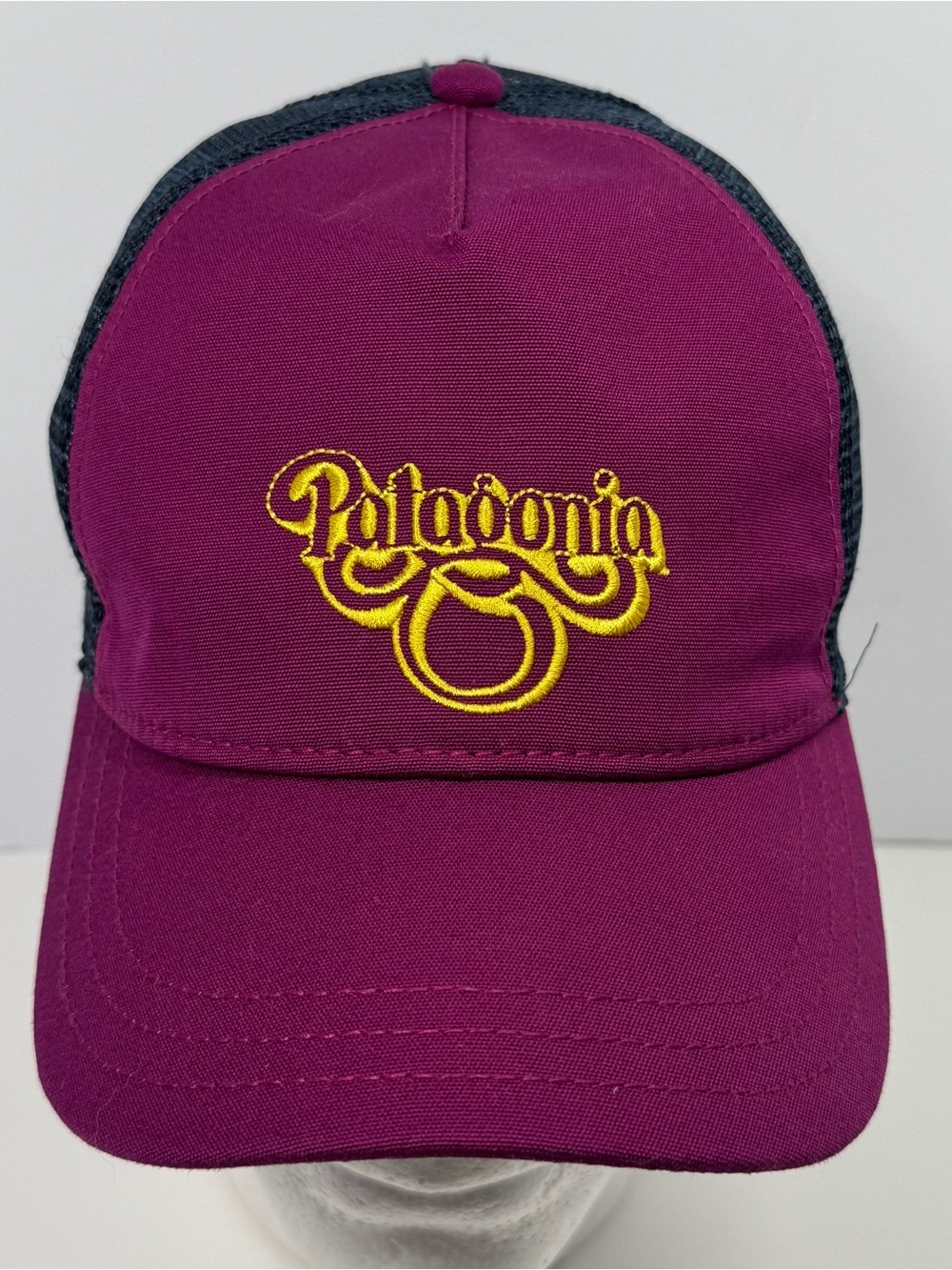 Patagonia Trucker Snapback Hat Purple Mesh Cap Outdoor Gorpcore Hiking Casual